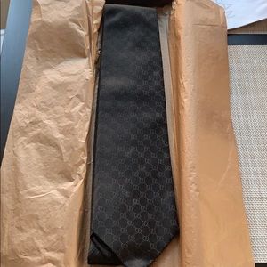 Gucci - Black GG Tie